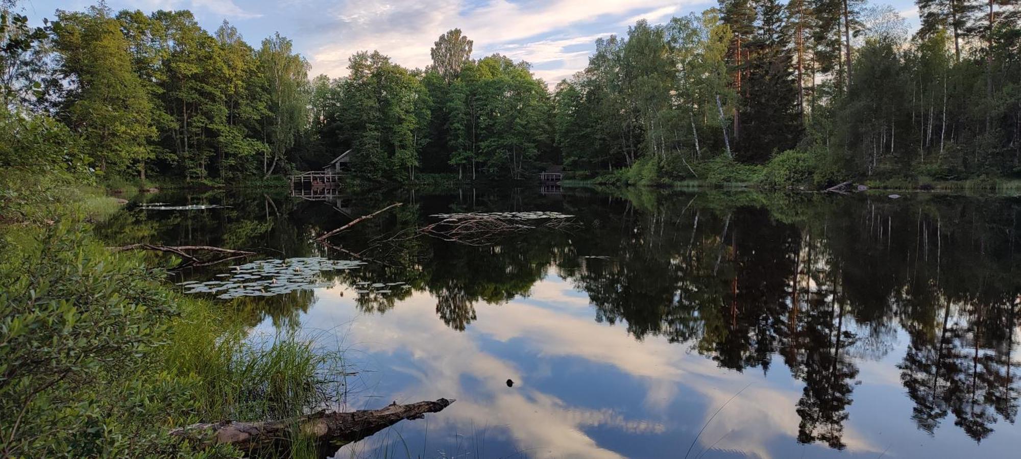 Boende I Malaskog, Near The Lake, Boat, Big Garden Ryssby Bagian luar foto
